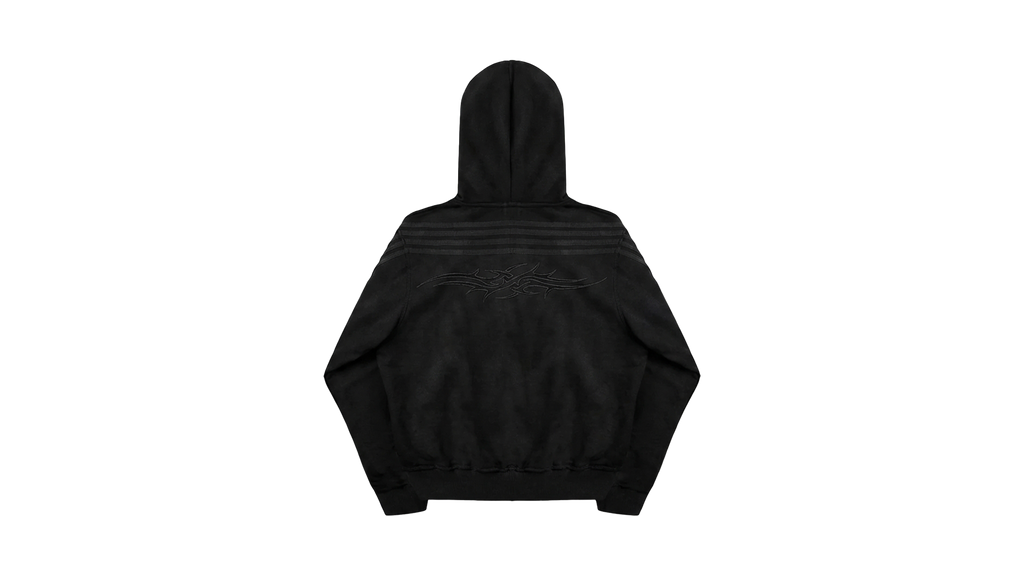 Starnia Black Zip-UP Hoodie